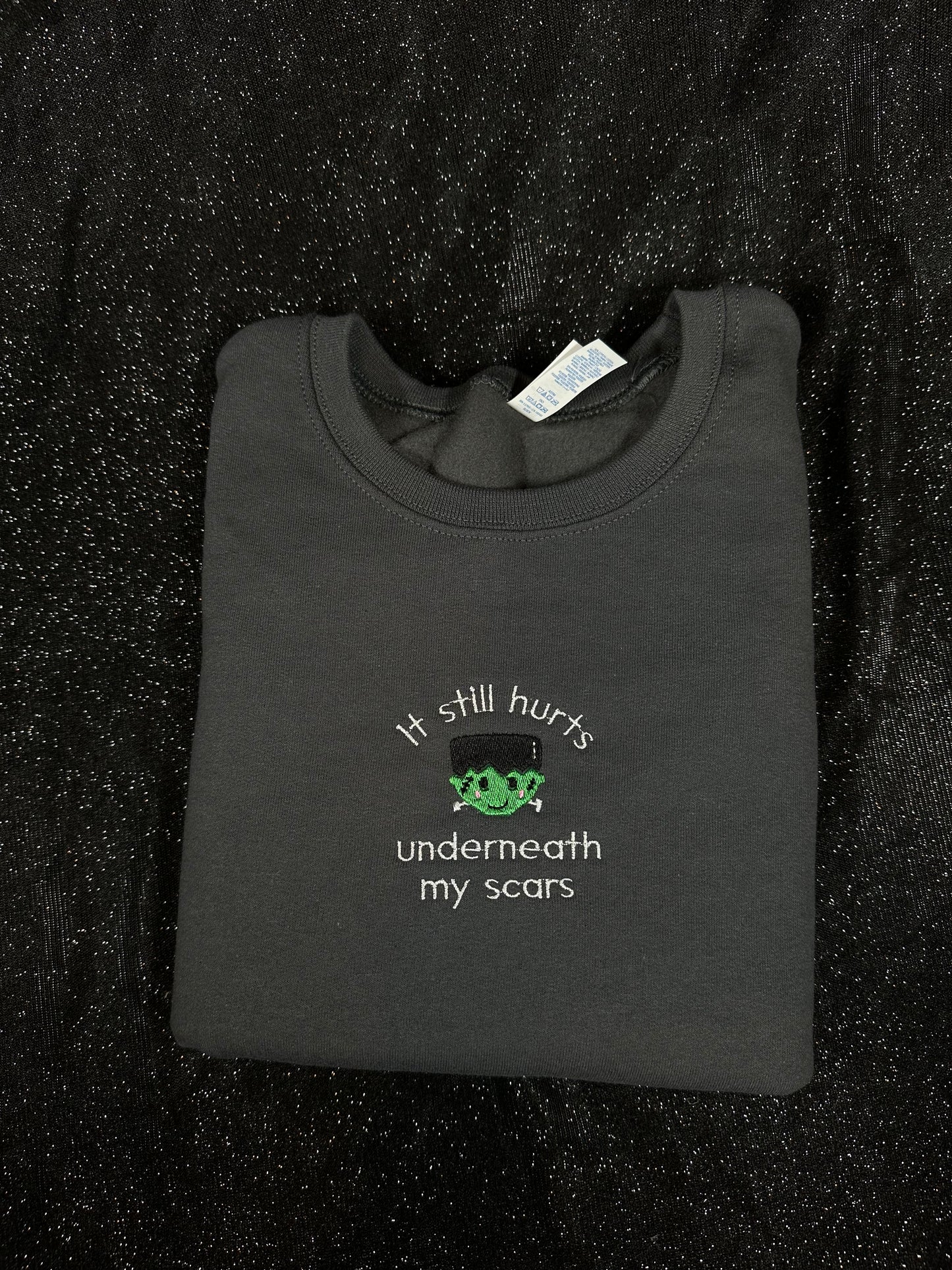 Halloween Era | It Still Hurts Underneath My Scars Monster Crewneck