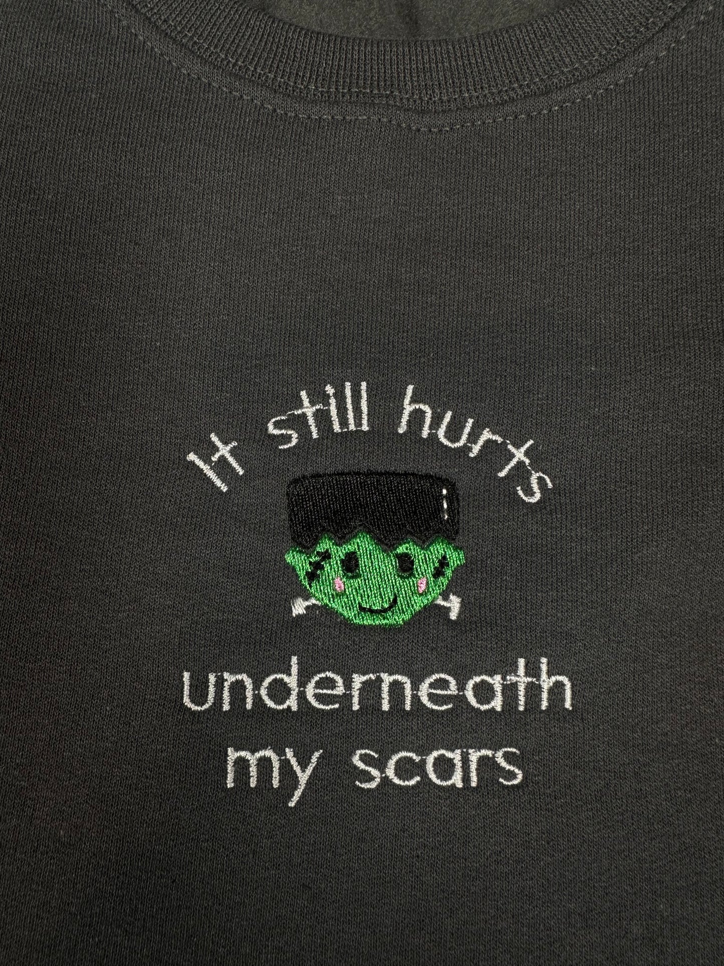 Halloween Era | It Still Hurts Underneath My Scars Monster Crewneck