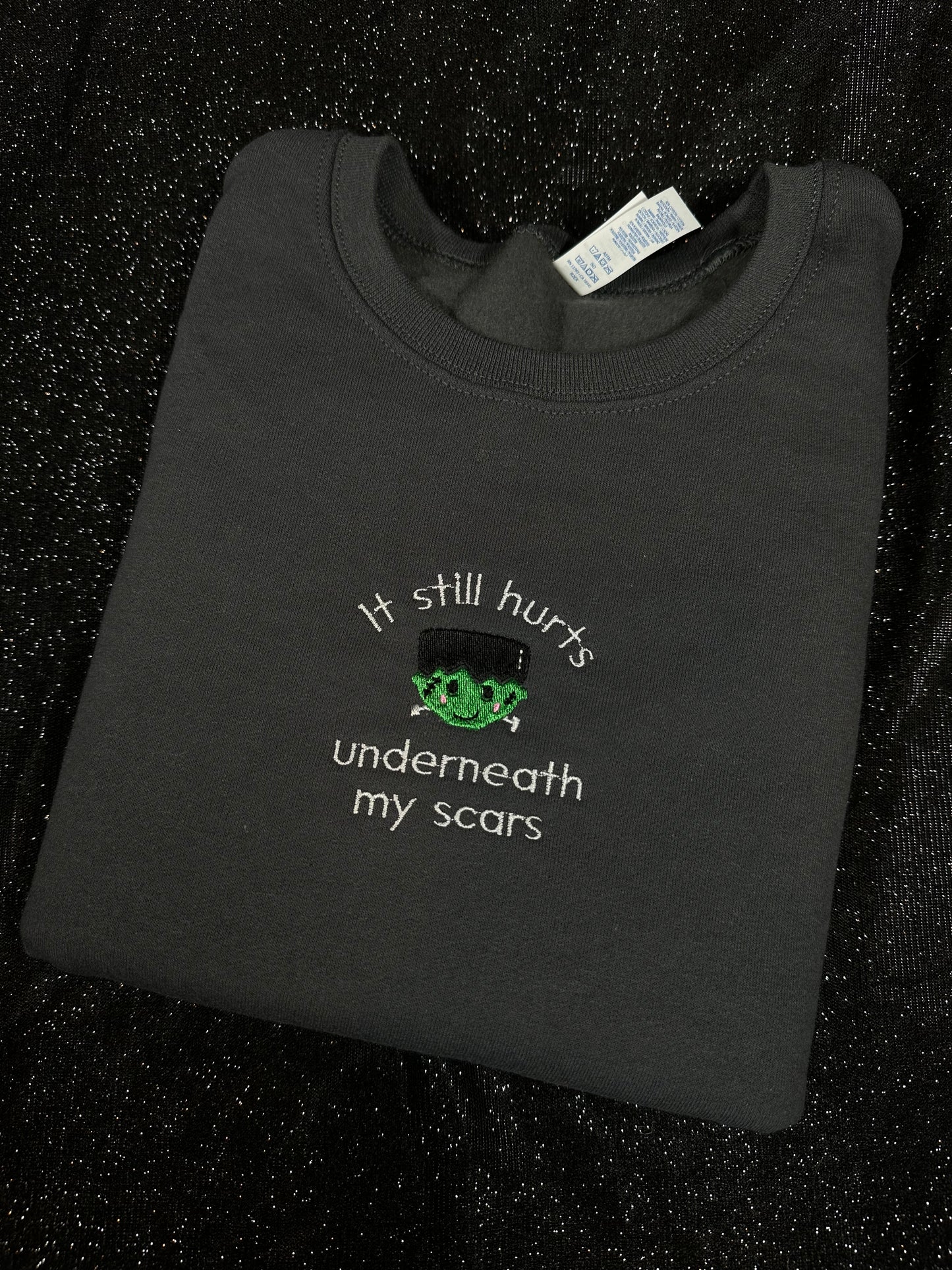 Halloween Era | It Still Hurts Underneath My Scars Monster Crewneck