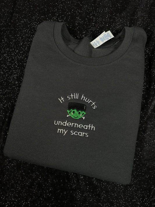 Halloween Era | It Still Hurts Underneath My Scars Monster Crewneck