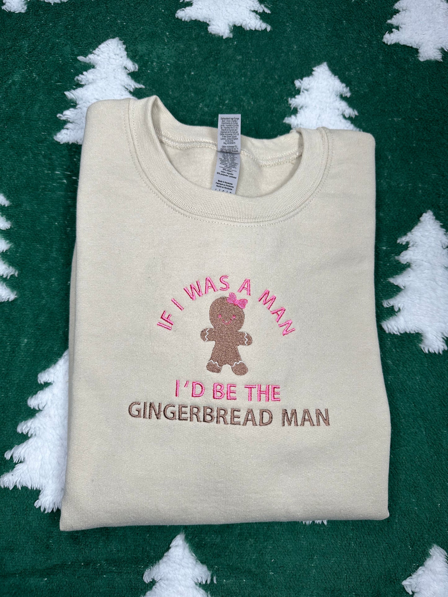 Christmas Era | The Gingerbread Man  - Christmas Embroidered Sweatshirt