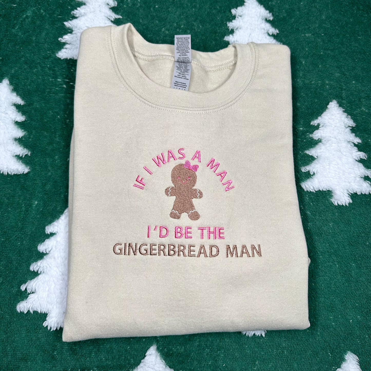 Christmas Era | The Gingerbread Man  - Christmas Embroidered Sweatshirt